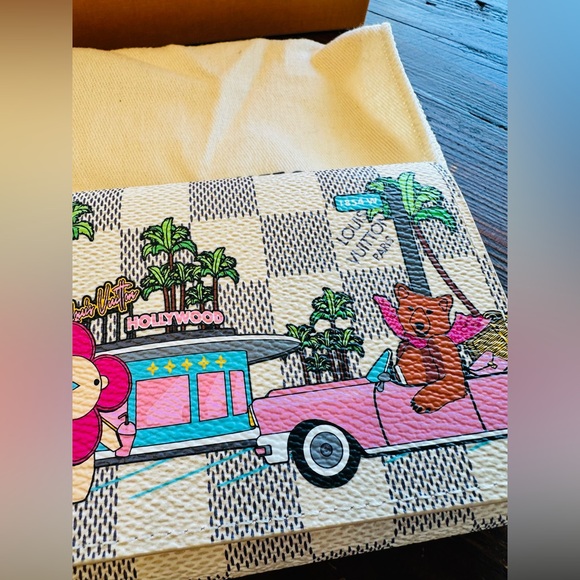 LOUIS VUITTON Vivienne Hollywood Wallet Damier Azur Victorine Limited Edition - Picture 3 of 9